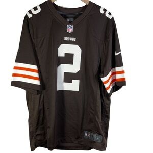 Men's Nike On Field JOHNNY MANZIEL Browns NFL Football Jersey Top Size L